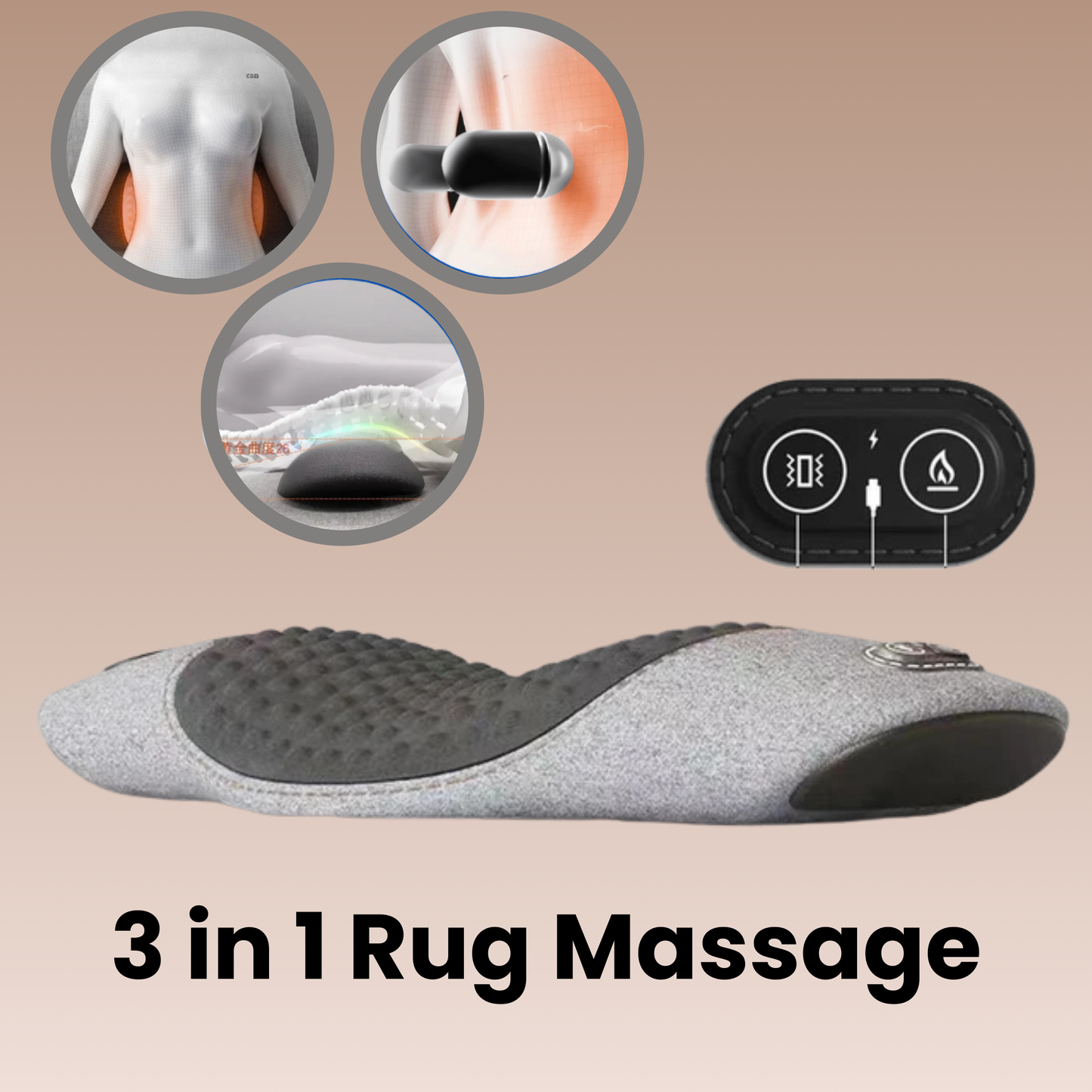 3 in 1 Rug Massage | Voor Eenvoudige Pijnverlichting