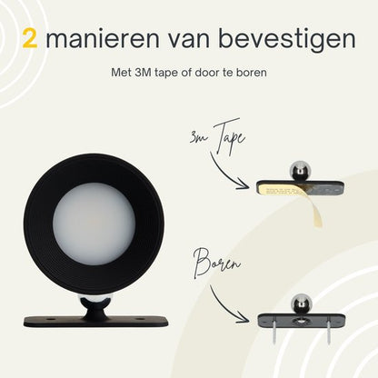 Draadloze Ronde Wandlamp | Flexibel, Dimbaar, Zonder Gedoe