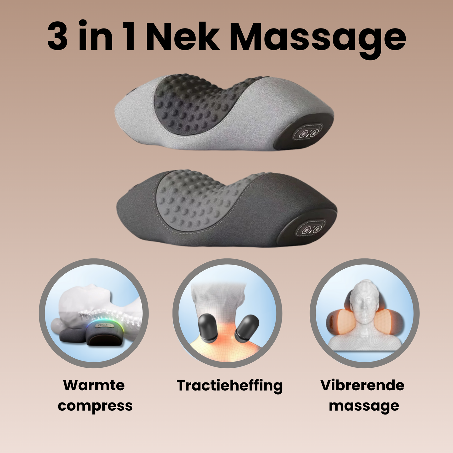 3 in 1 Nek Massage | Voor Eenvoudige Pijnverlichting