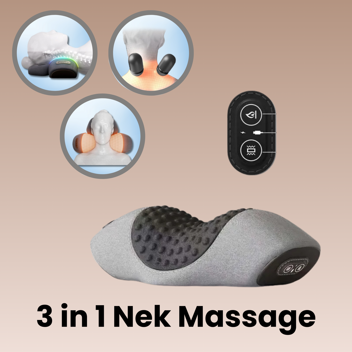 3 in 1 Nek Massage | Voor Eenvoudige Pijnverlichting