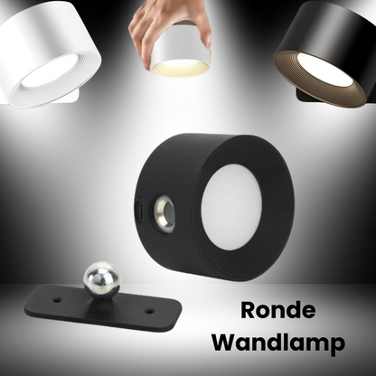 Draadloze Ronde Wandlamp | Flexibel, Dimbaar, Zonder Gedoe